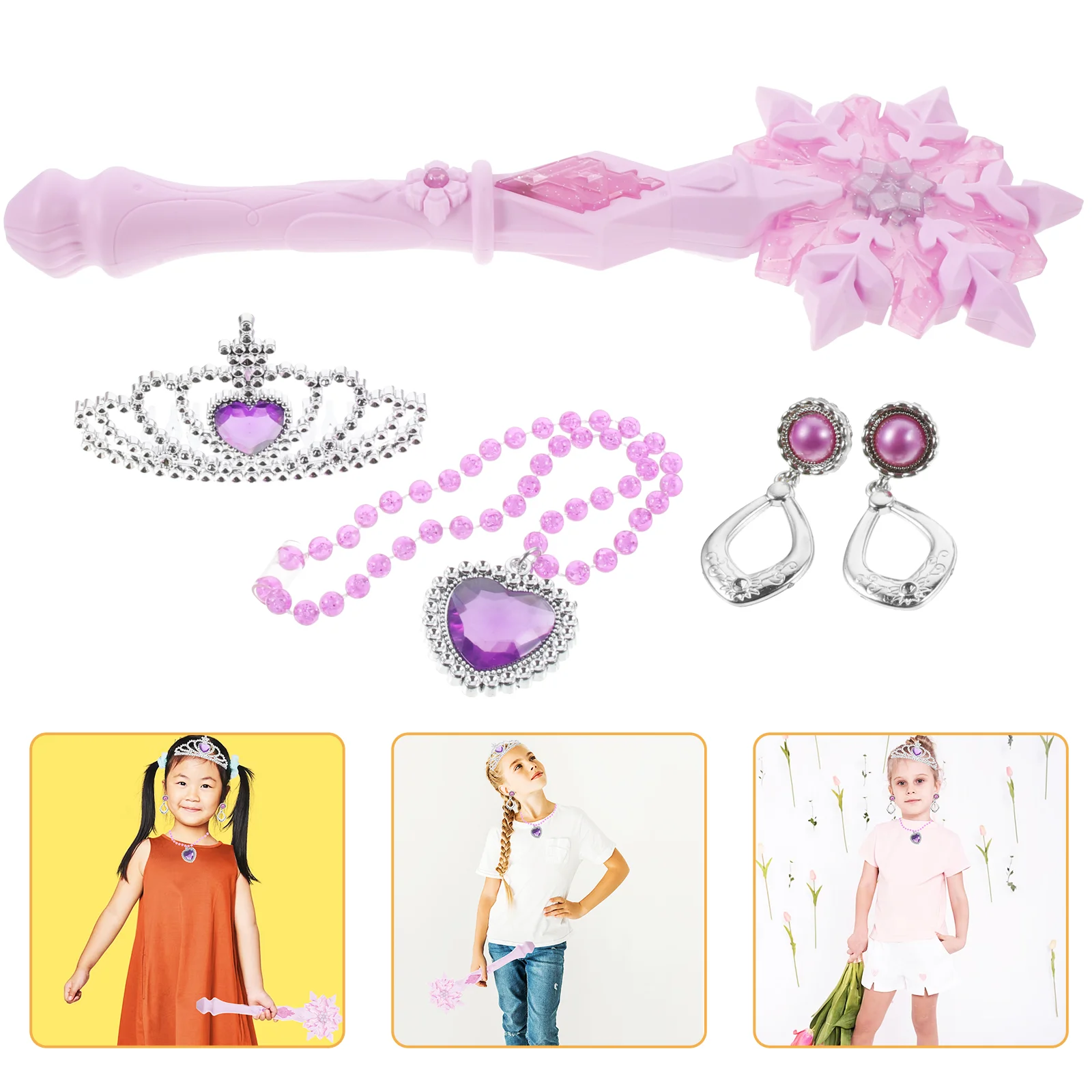 Снежинка блестящая палочка игрушка светящаяся для волос ручная полоска мигающая