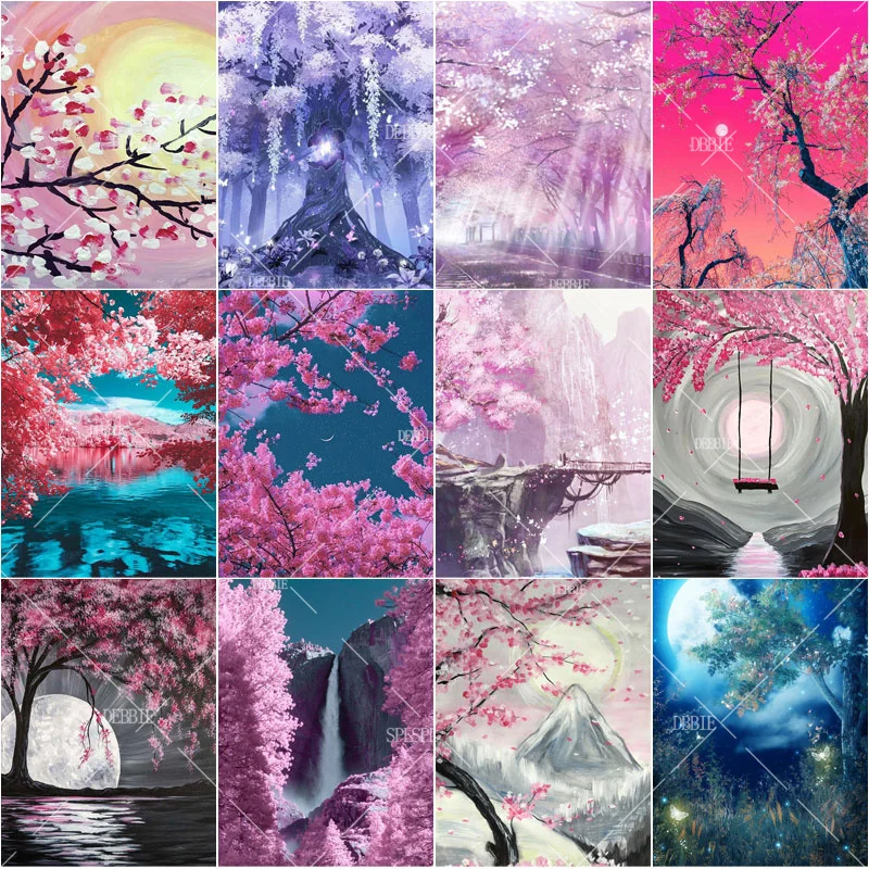 

5D Diy Diamond Painting Home Decoration Embroidery Mosaic Cross Stitch of Rhinestone Landscape Flower Wall Art Pictures