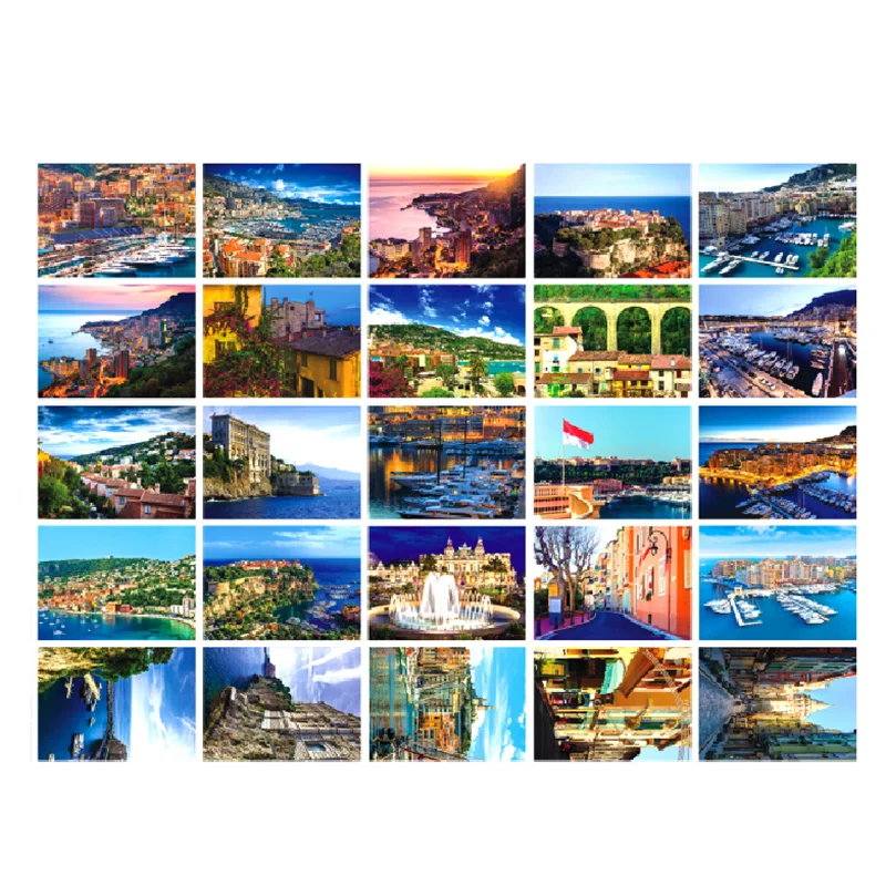 

Monaco Landscape Photography Postcard Gift Wish Card Creative New Year Wedding Birthday Party Greeting Message Invitation Card