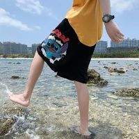 disney anime five point pants mickey mouse print shorts oversize 2022 spring summer fashion streetwear baggy high waist pants
