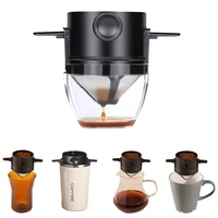 coffee filter portable stainless steel drip coffee tea holder funnel baskets reusable tea infuser stand coffee dripper