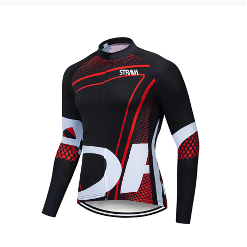 

STRAVA 2022 Men's New Long Sleeve Bike Racing Air permeability And Quick Drying Cycling Jersey Mens Cycling Clothing Long Jersey