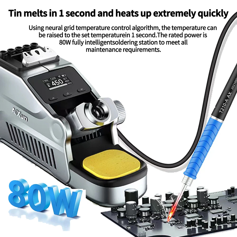 Паяльная станция AiXun T380 портативная умная паяльная с Bluetooth для ремонта