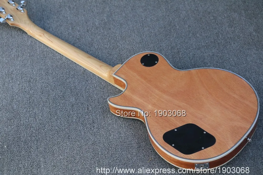 2022 line up custom blue tiger flame top electric guitar High quality mahogany body Chrome hardware free shipping | Спорт и