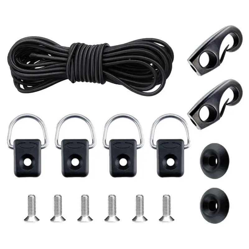 

Крепкий металлический каяк, D-образные кольца, комплект шнура для рыболовной снасти, Аксессуары Для Каяка, лодки, каноэ, Каяка