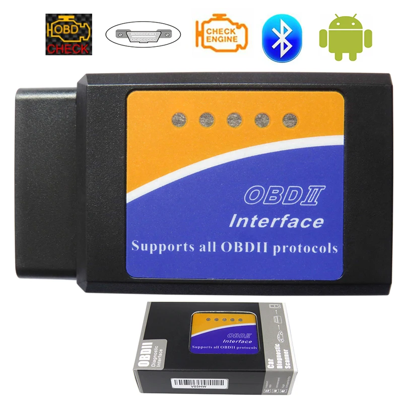 

Bluetooth OBD2 ELM327 V1.5 Автомобильный диагностический сканер для Android ELM 327 V 1.5 OBD 2 II Автоматические считыватели кодов OBDII Диагностические инструменты