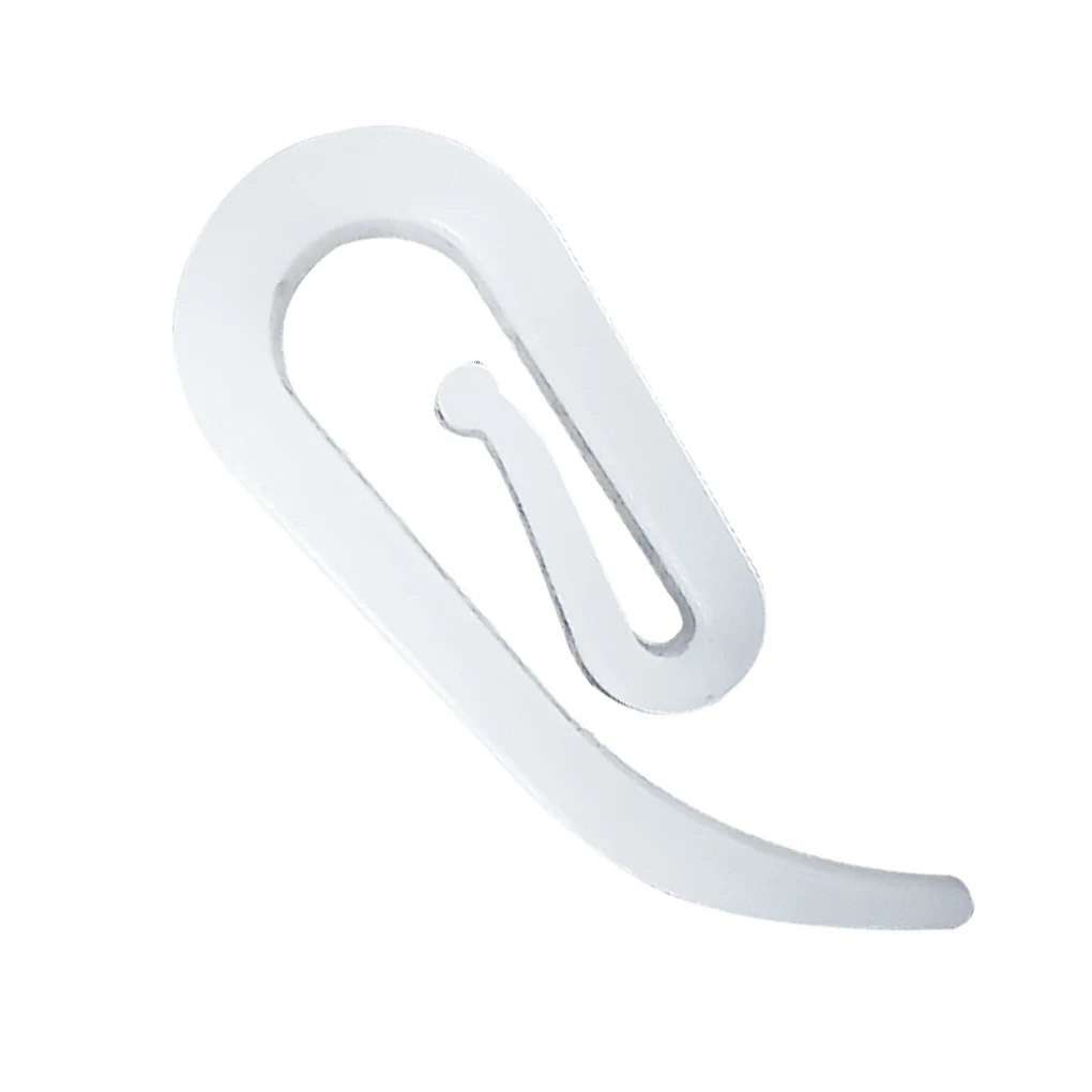 

100pcs/pack Plastic 6 Shape Curtain Hooks Window Hanger Curtain Poles Tracks Accessories