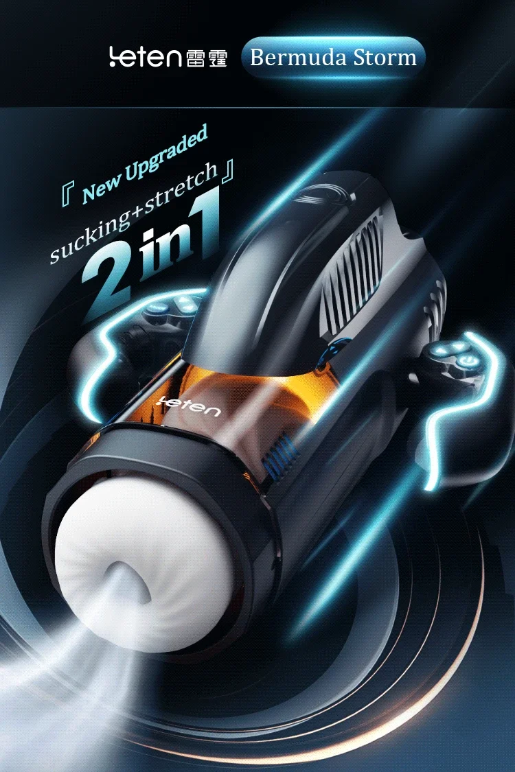 Leten THRUSTING-PRO Высокоскоростной автоматический толкающий сосание с подогревом