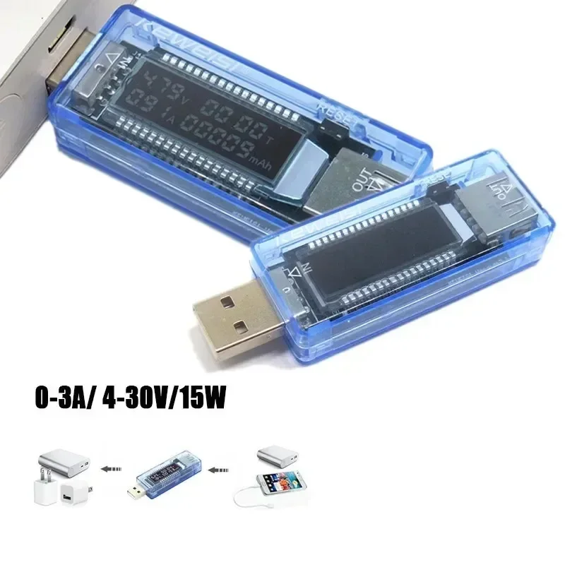 USB-тестер зарядного устройства измеритель напряжения и тока вольтметр амперметр