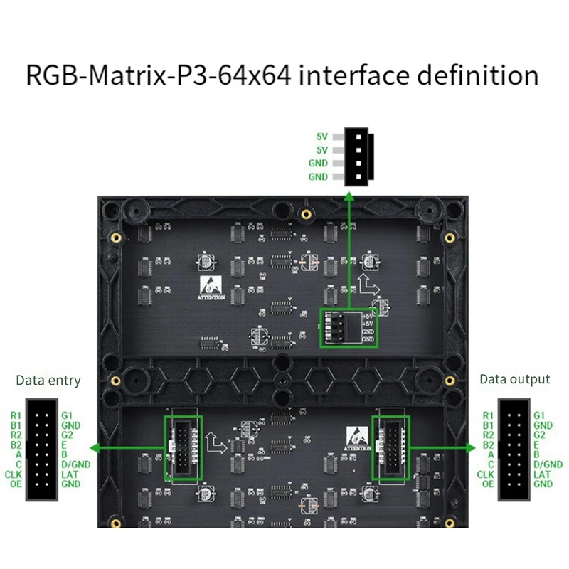 Waveshare для Raspberry Pi светодиодный дисплей с точечной матрицей RGB-подсветка