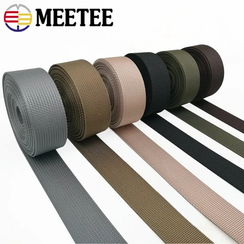 

5Meters 20-50mm Nylon Webbing Strap for Backpack Tapes Safety Belt Pet Dog Collar Garment Bands DIY Sewing Material Accessories