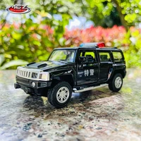 msz 143 hummer h3 police police racing alloy model kids toy car die casting and pull back car boy car gift collection small