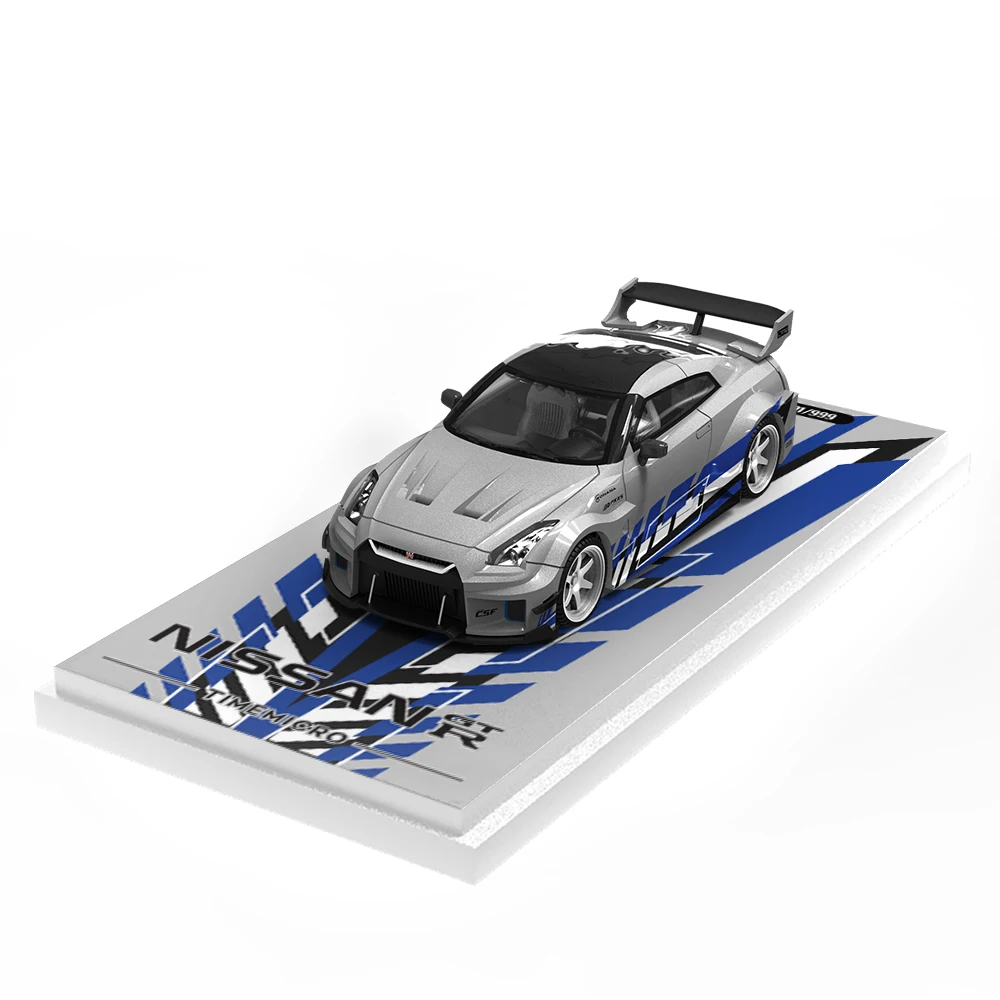 Предварительный заказ *TimeMicro1:64 Skyline Silver-Blue Latte H300 Модель из сплава с имитацией