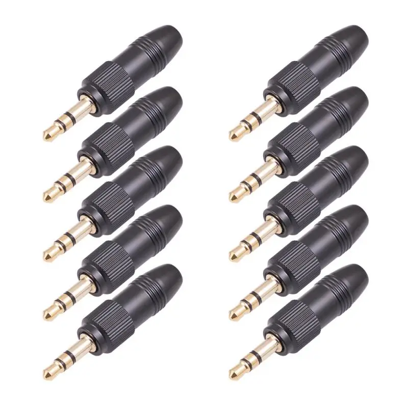 

With M6 Thread Prevent Loosening Audio Adapter Reusable Microphone Plug Gold-plated Audio Audio Adapter Metal Shell Antioxidant