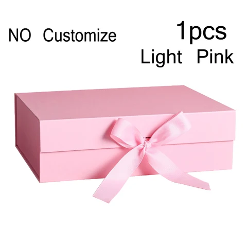 Большая подарочная коробка Flechazo  черная/розовая