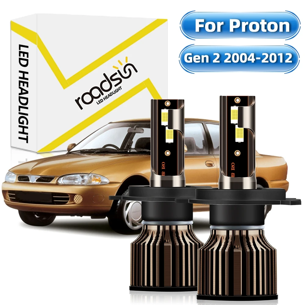 【Для Proton Gen 2 2004-2012】Светодиодная фара H4 Фара дальнего света Противотуманная 6000K