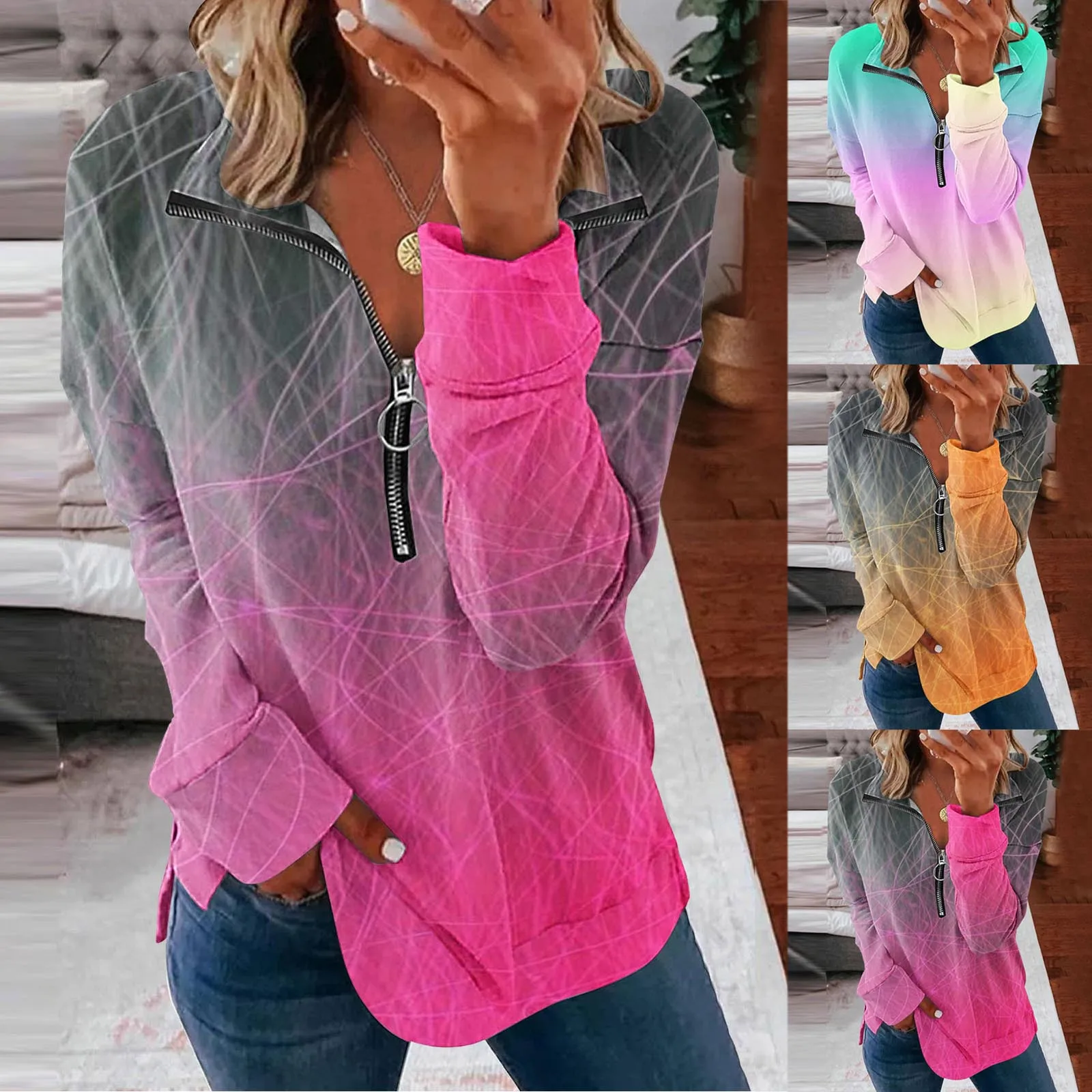 

Clothes Shopping Yoga Hoodie Women Women Casual V Neck Zip Womens Tops Casual Sweatshirts Button Sweatshirts And Sweatpants