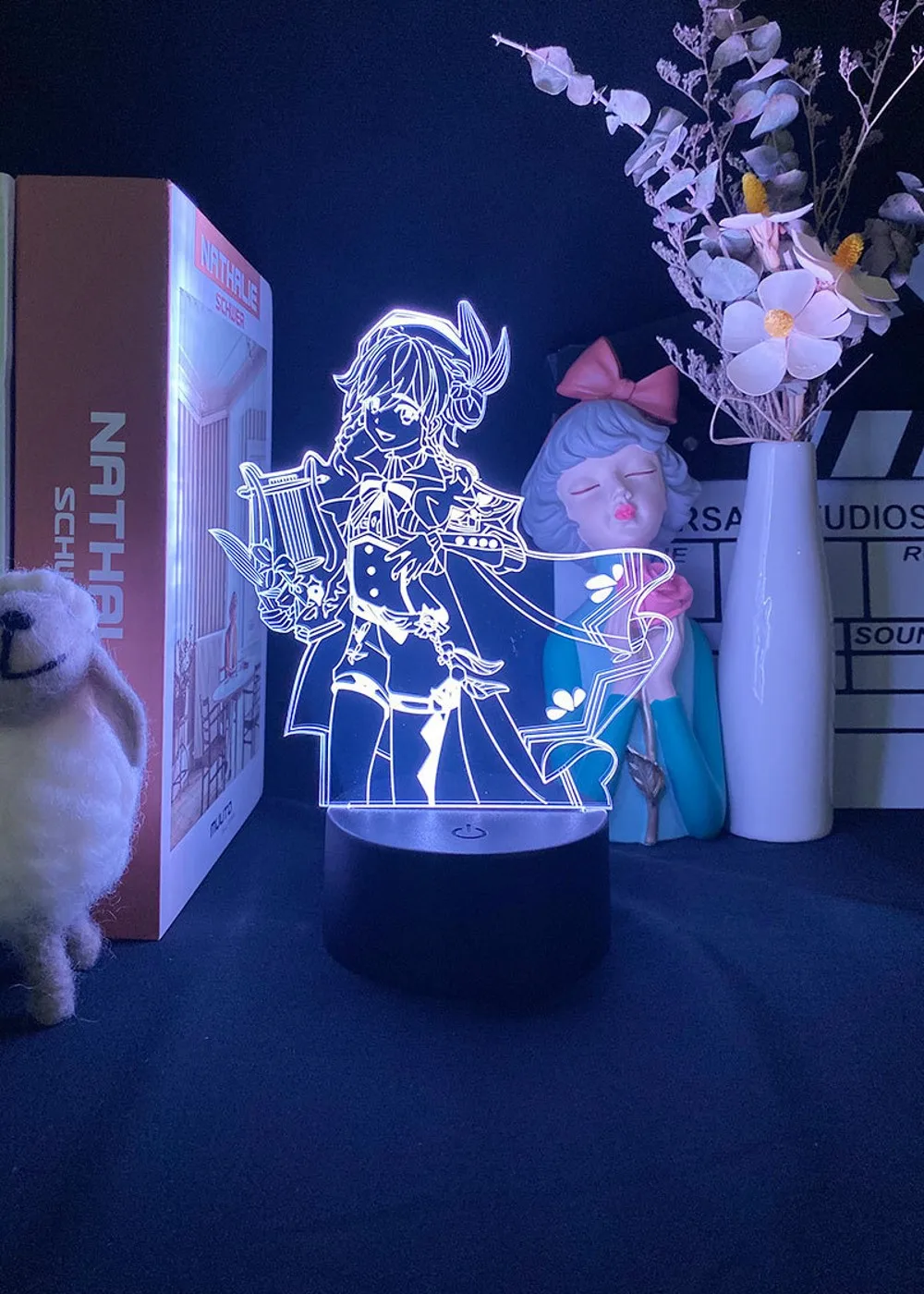 

Game Genshin Anime Character Innovation LED Bedroom Decoration Night Light Colorful Atmosphere Light