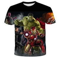 marvel superheroes hulk t shirt 2022 summer kids t shirts popular boys girls short sleeve casual sports top spiderman tee shirts