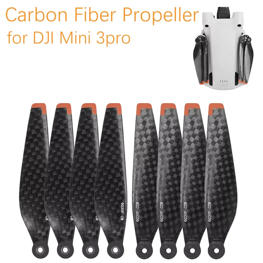 

Drone Accessory Kit Mini 3 Pro Carbon Fiber Propeller Hard and Durable Lightweight Propellers 6030F Foldable Props Blades Access