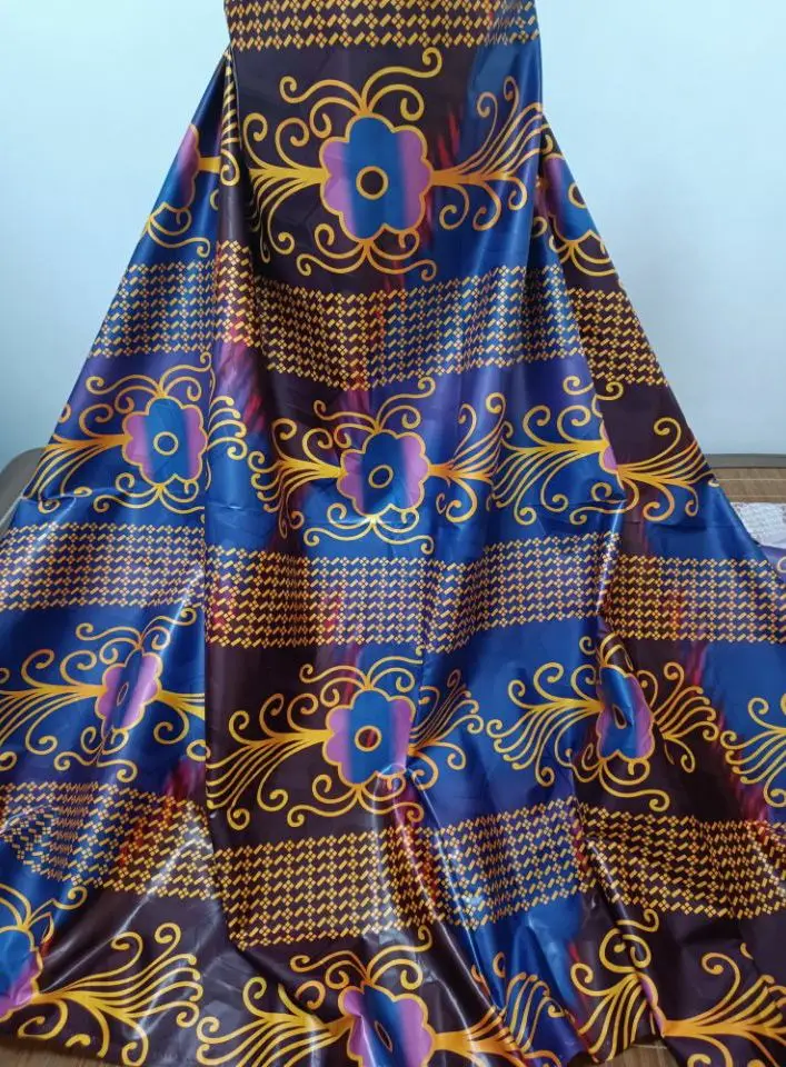 5 ярдов жаккардовая парчовая ткань базин богатая африканская брод ткани с