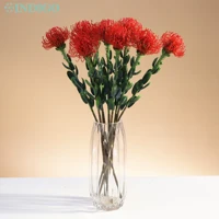 red cordifolium 60cm pin banksia real touch silicone artificial flower party event shopwindow display decoration gift indigo