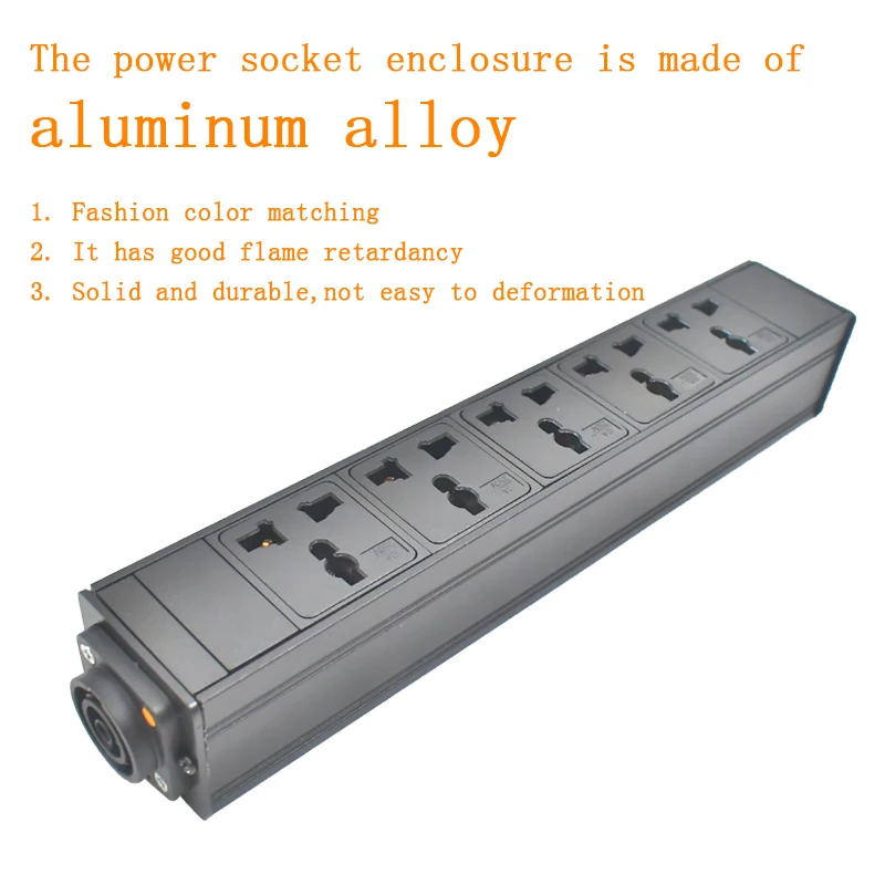 Фото Подовжувач питания PDU Водонепроницаемый замок Powercon True Разъем NAC3FX-W Порт NAC3MPX 1-12AC 10A Универсальная розетка №3