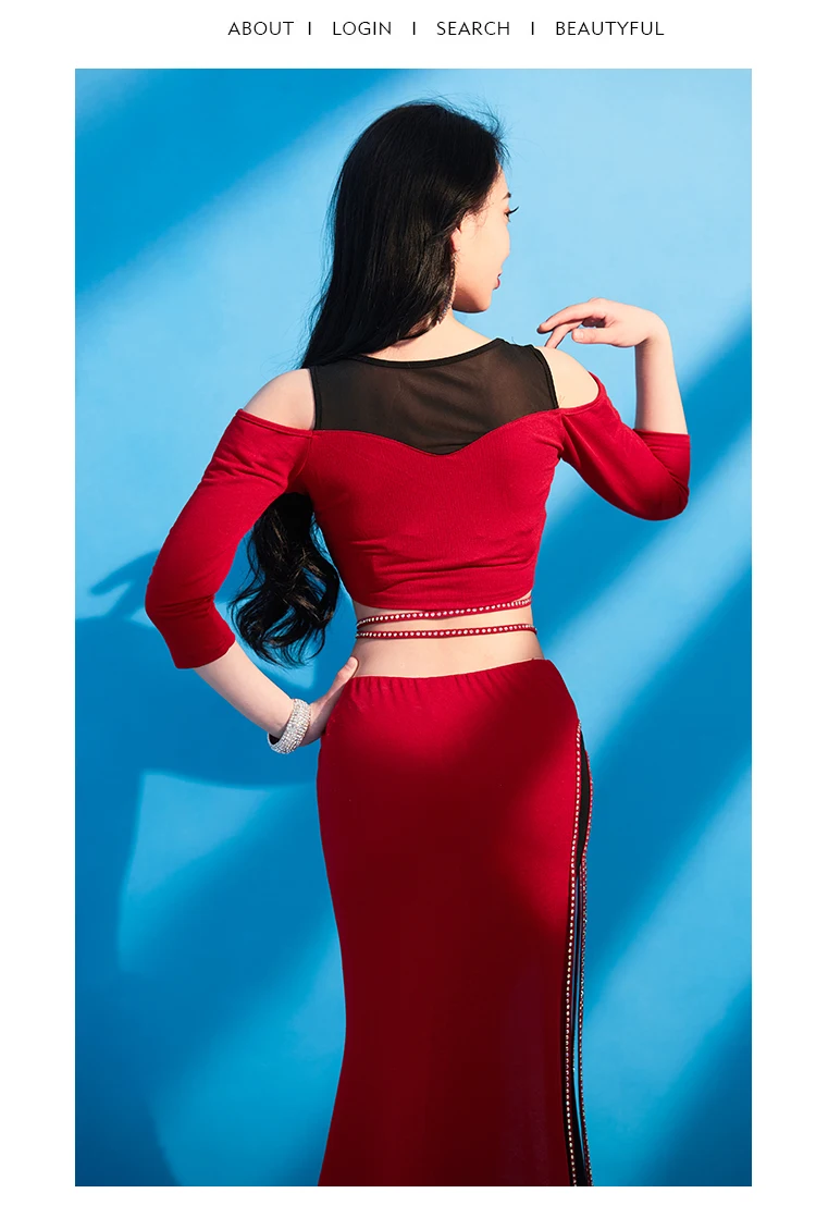 Женский костюм для танца живота юбка на бретельках индийских танцев