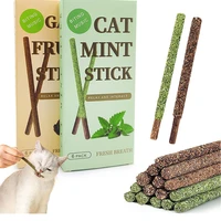 6pcs cat chew toys 100 natural silvervine catnip toys sticks kittens teeth cleaning safe cat stick treat for cats of all ages