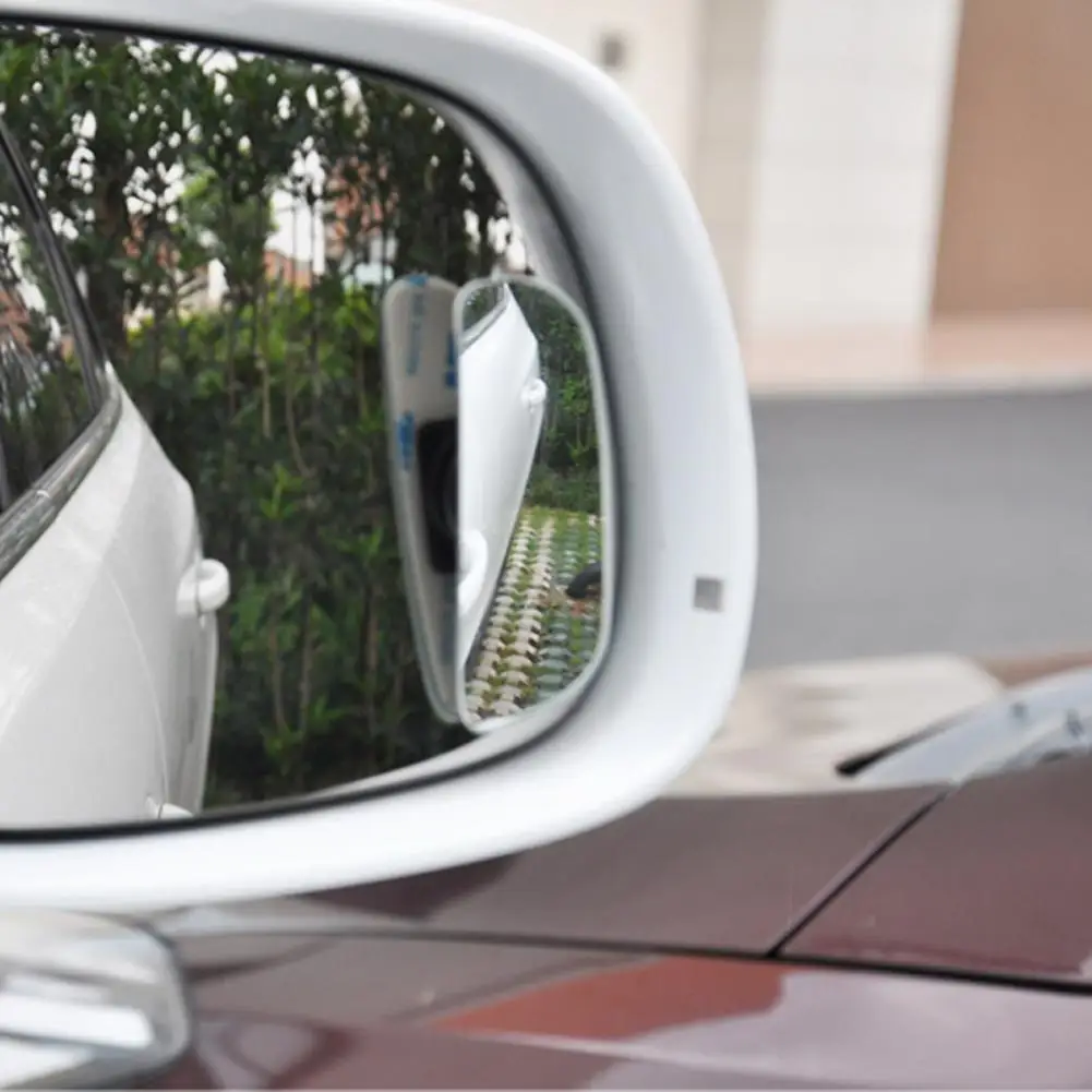

2 Pcs 360 Degree Wide Angle Car Rear Biew Blind Spot Round Mirror Parking Helper Clear Rearview Auxiliary Mirror Driving Safety