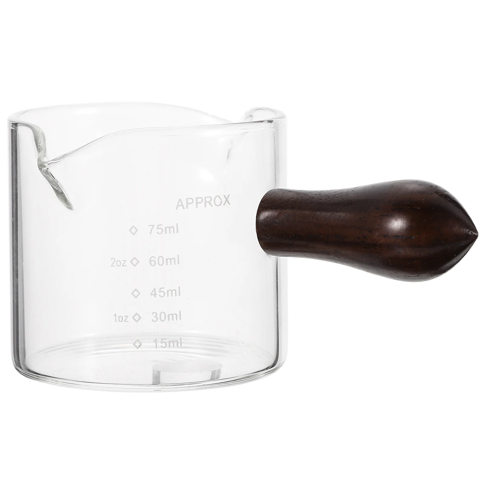 

Pitcher Glass Cup Espresso Creamermeasuring Shot Double Coffee Sauce Mouth Jug Minitea Small Cups Pourer Syrup Server Triple