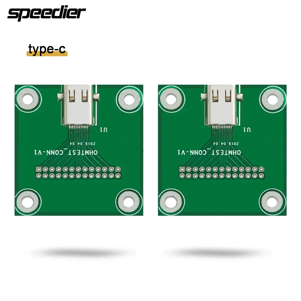 

Тестовая Плата USB 3,1 с разъемом Type-C, 24 контакта, все подключенные к контакту корпуса