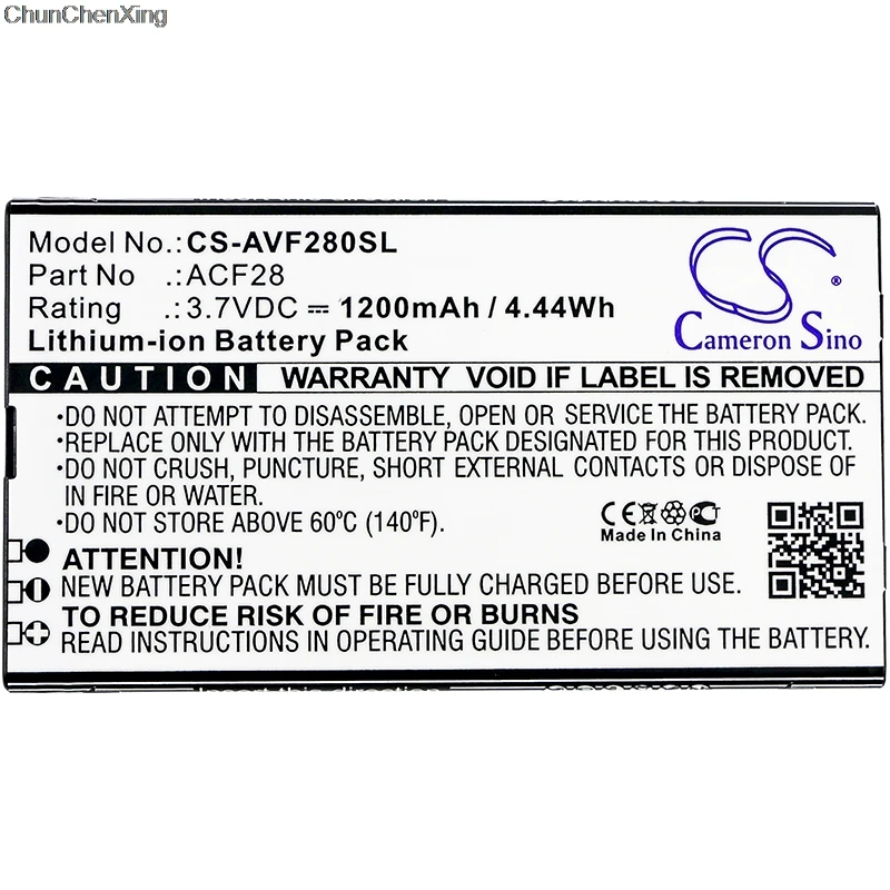 

Cameron Sino 1200mAh Battery ACF28 for Archos F28