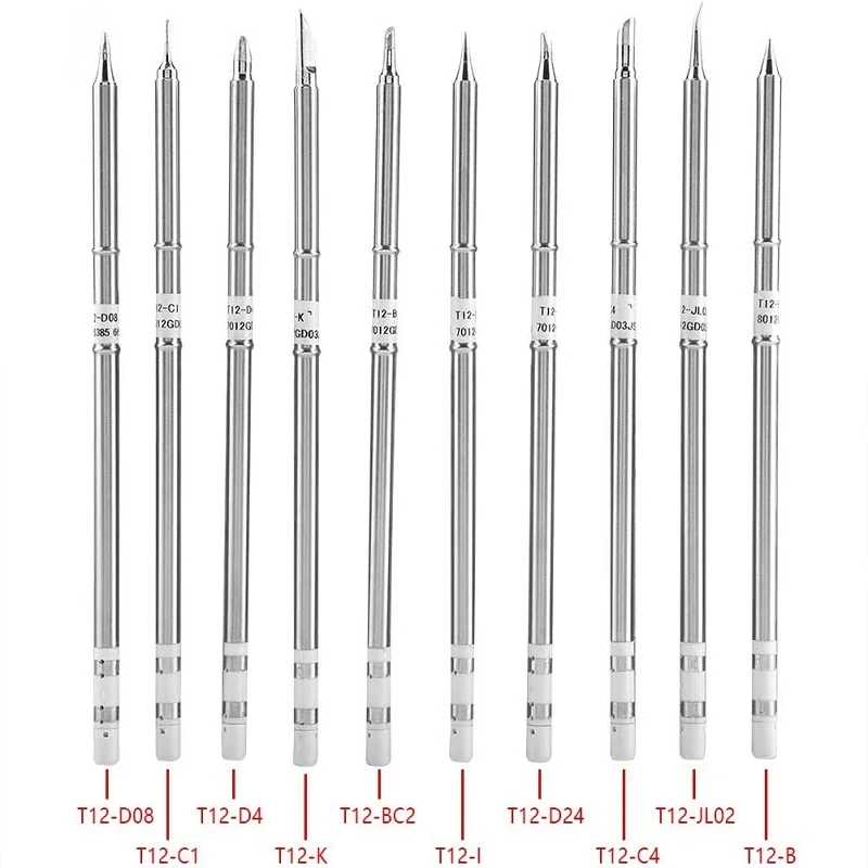T12 Электрический жало паяльника T12-K B2 BC2 ILS JL02 D24 KF для Hakko fx951 DIY паяльная станция