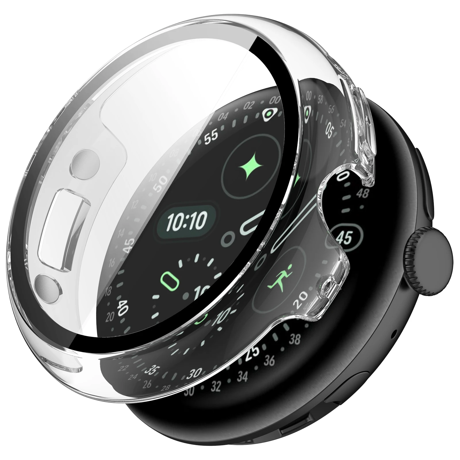 Фото Чехол для часов Google Pixel Watch 4, чехол из закаленного стекла для Google Pixel Watch4, чехол 41 мм, 45 мм, защитный чехол для часов №5
