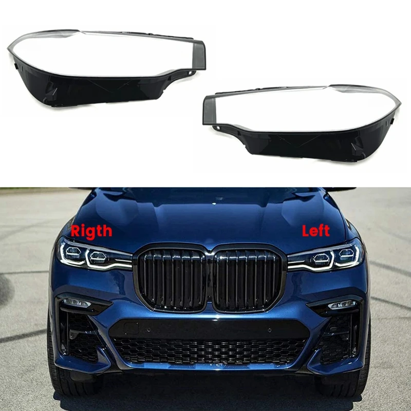 

Car Headlight Shell Lamp Shade Transparent Lens Cover Headlight Cover For-BMW X7 / G07 2019 2020 2021