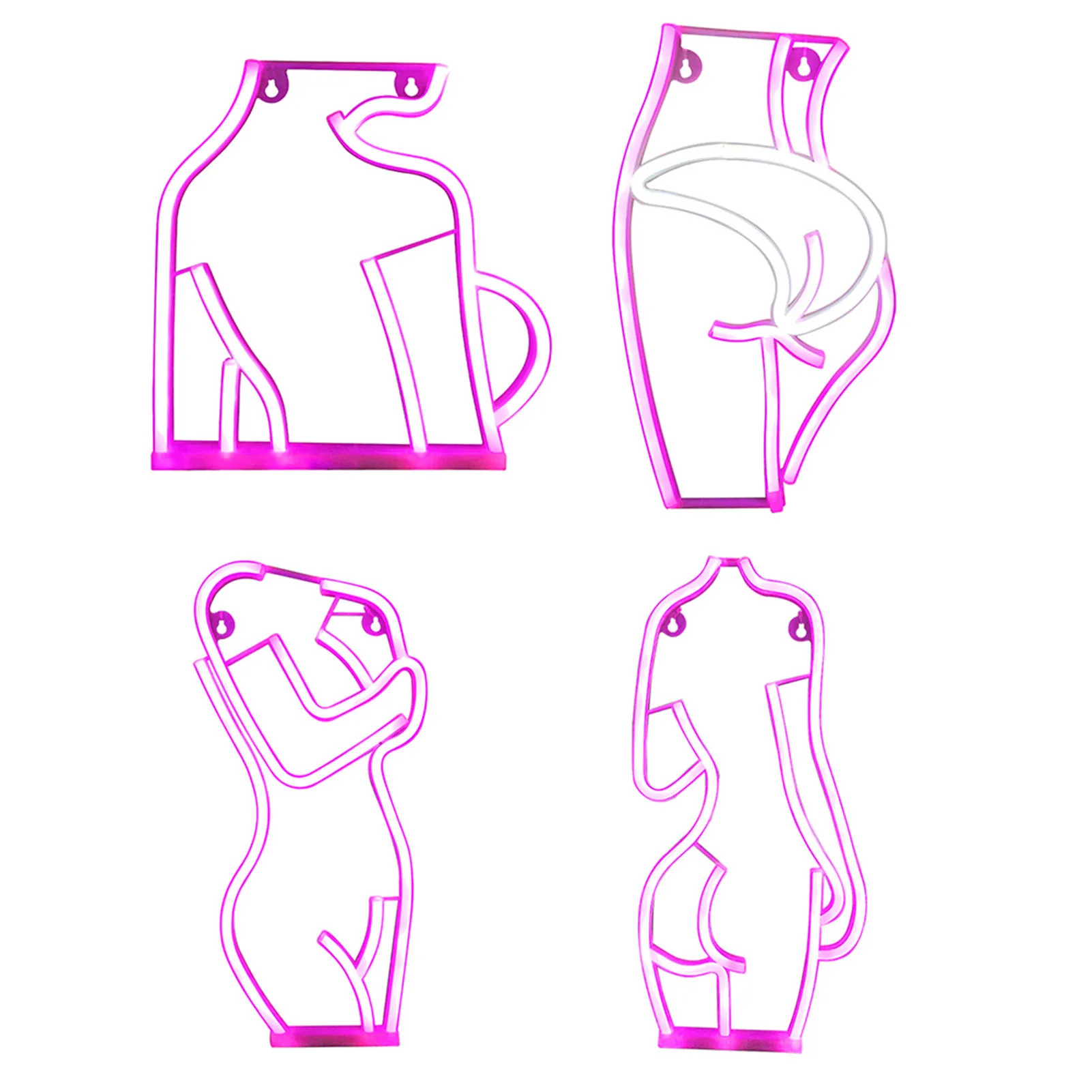 

Pink Lady Back Sign LED Sign Lady Back LED Signs Pink LED Night Lights USB Connected Decorative Sign Bedroom Man Cave Room Bar