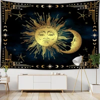 sun moon celestial tapestry hippie mandala wall hanging witchcarft tarot tapestry background ceiling wall carpet rug dorm decor