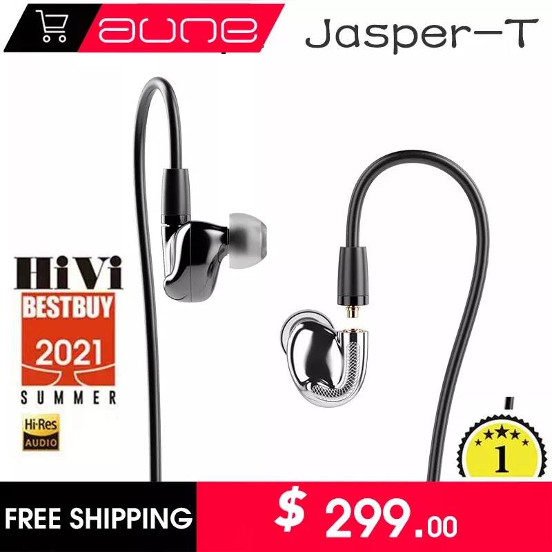 

AUNE Jasper-T In-ear Monitors Earphone MGD DIAPHRAGM Professional Headset Wired HIFI Audiophile-level-acoustic Processing