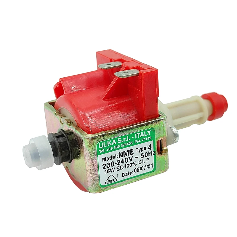 Италия ULKA NME4 AC 220 В 230 в 16 Вт мини электромагнитный насос для кофемашины водяной насос поршневой насос расход высокого давления 50 куб. См/мин