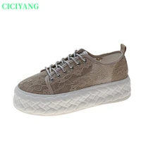 ciciyang fisherman shoes women 2022 summer new casual mesh sandals lace platform slip on shoes breathable sneakers ladies trendy