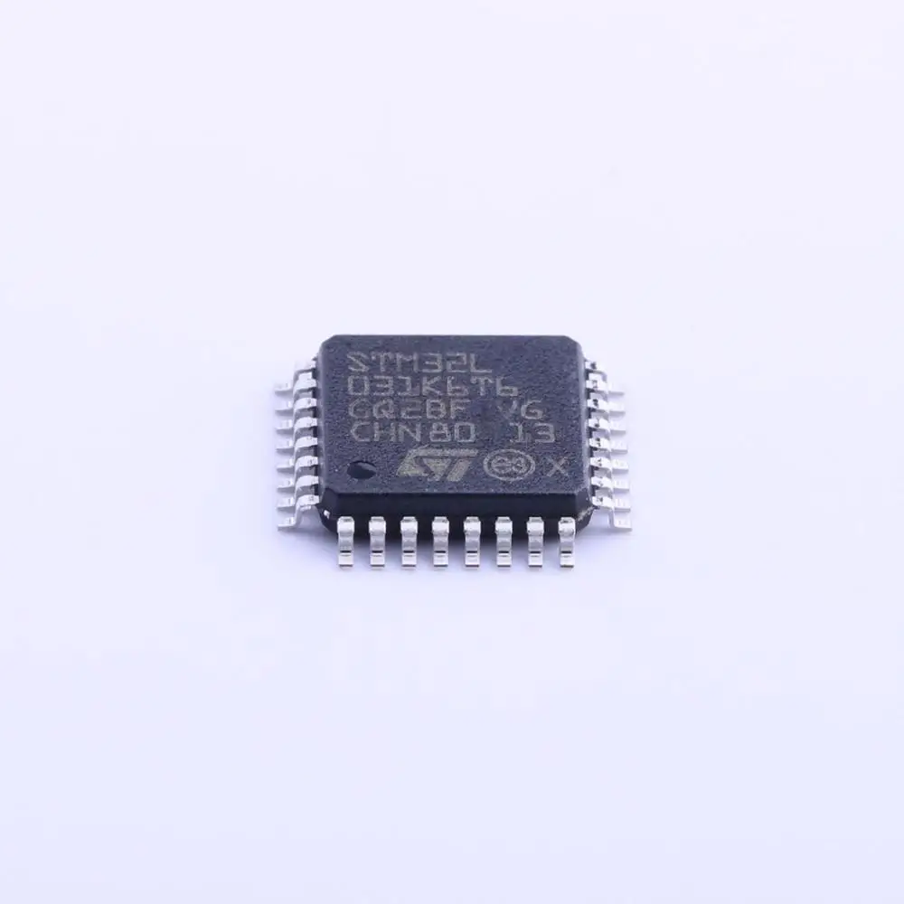 

MCU 32-Bit Ultra Low Power STM32L ARM Cortex M0+ RISC 32kB Flash 32-Pin LQFP Tray - Trays STM32L031K6T6