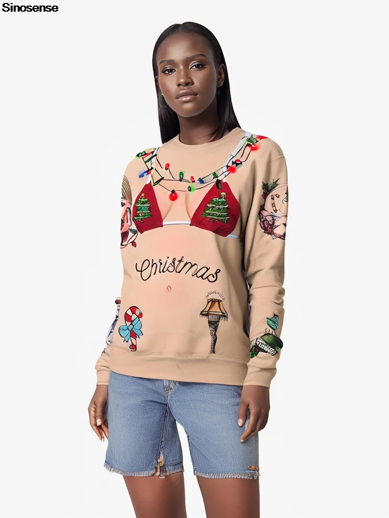 Свитшот мужской/женский смешной свитшот с 3D Цифровым принтом для фотографий