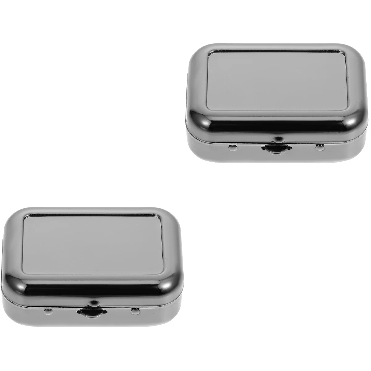 

Stainless Steel Compact Size Ashtray Case Travel Use Holder Lid Pendant Male
