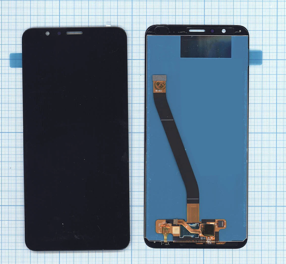Дисплей (экран) в сборе с тачскрином для Huawei Honor 7X BND-L21 черный (Premium LCD) - купить по