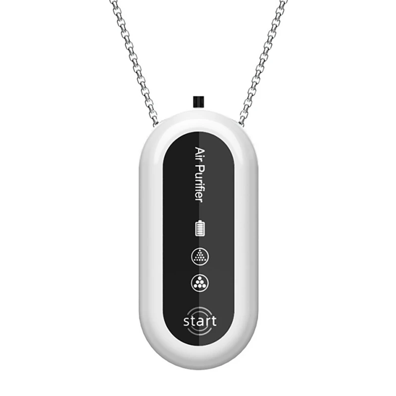 

New Hanging Neck Purifier Personal Wearable Mini Portable 20 Million Negative Ion 36H-50H Necklace Air Purifier