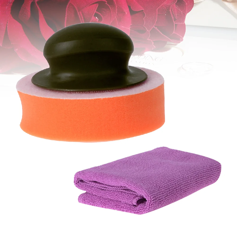 

1 Set Car Wax Pad Sturdy Prime Waxing Pad Towel Sponge Pad for Car Vehicle