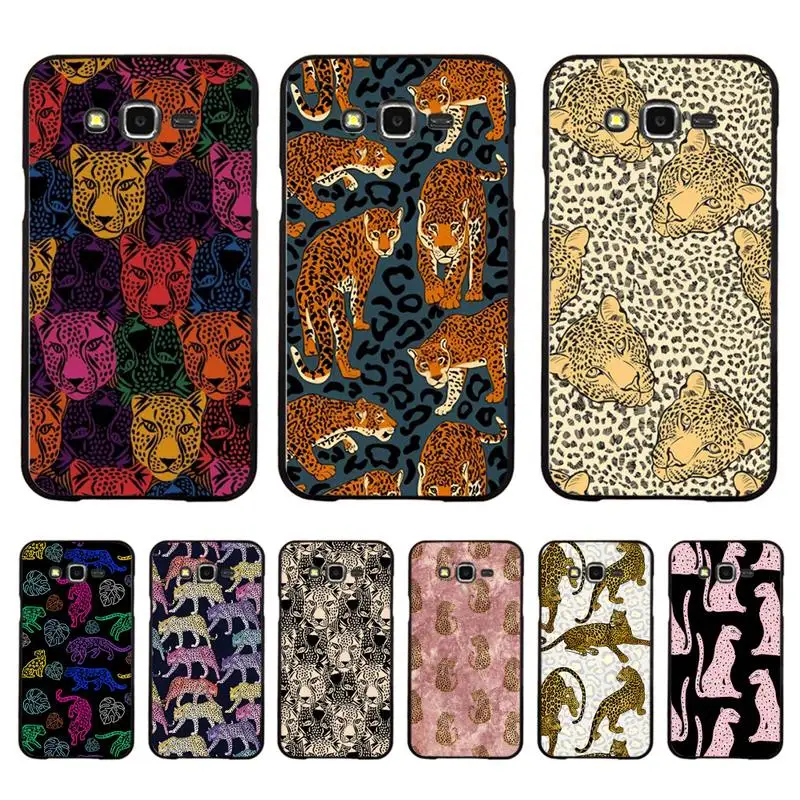 

Cartoon Animal Cool Leopard Pattern Phone Case For Samsung Galaxy J4plus J6 J5 J72016 J7prime cover for J7Core J6plus