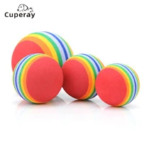 5pcs pet toys rainbow eva foam balls funny training interactive game bite resistant cleaning teeth cat dog toy pet products new