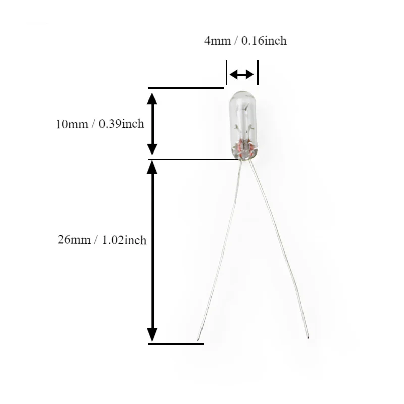 

Мини-лампы Auforalter 12В 5мм 4мм 3мм прозрачные 50шт